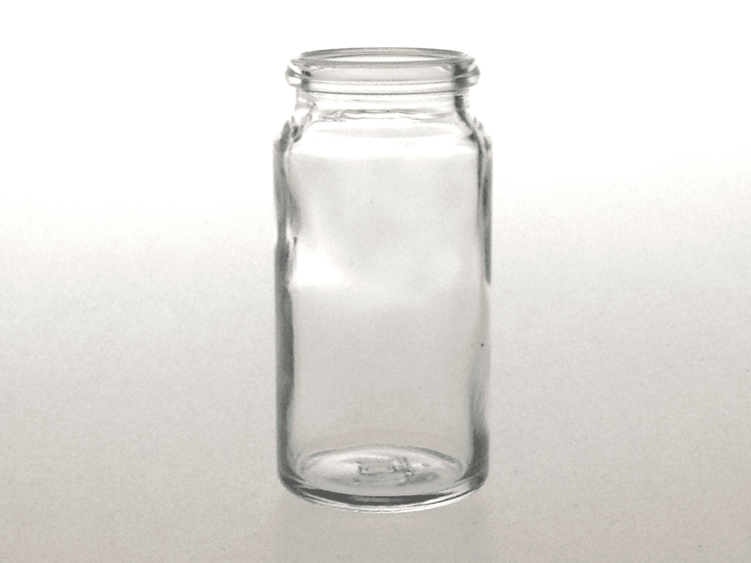 Flacon pilulier en verre sodocalcique sans cape