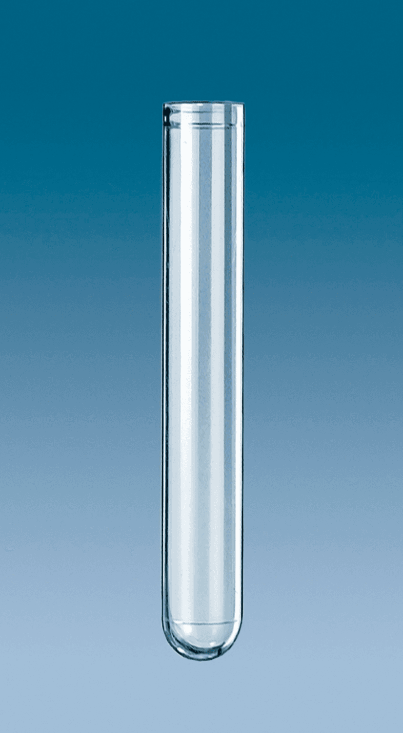 Tube 4ml en polystyrène épais fond rond 12x75mm pré-rangé
