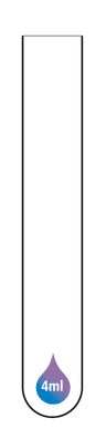 Tube 4ml fond rond bord droit 12x75mm