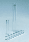 Tube en verre borosiliocaté Pyrex® fond rond bord droit