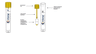 UriSponge™ tube et éponge avec conservateur pour recueil et transport d'urine 1-1,5ml stérile (12X80m)