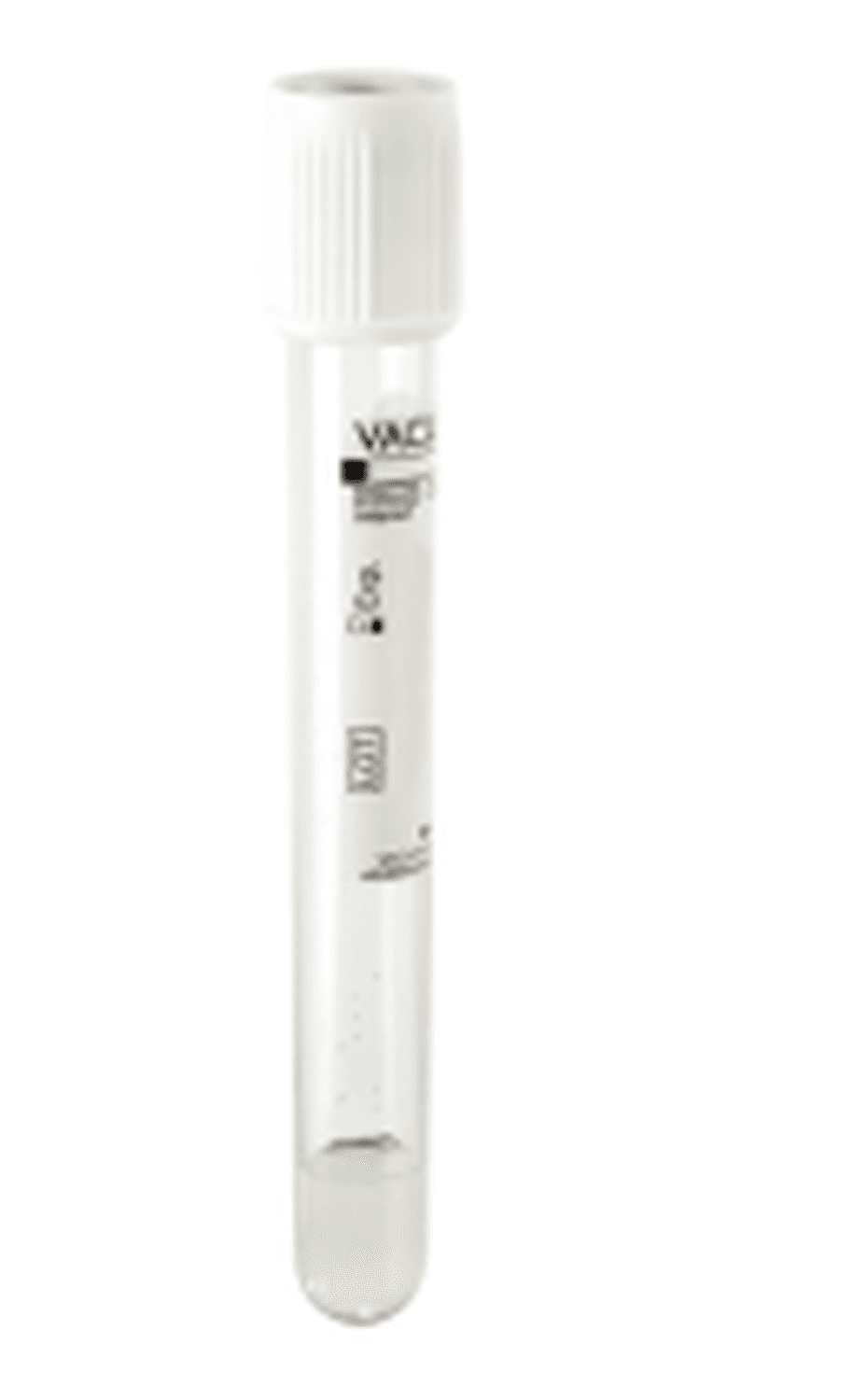 Tube sous vide Vacutest® en PET 5ml/7ml EDTA K2 + gel bouchon blanc stérile