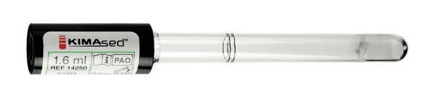 Tube sous-vide en PET Kimased 1,6ml/2ml citrate 3,8% pour lecteur VS stérile