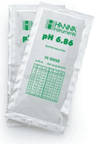 Solution tampon pH avec certificat d'analyse Hanna Instruments, sachet de 20ml