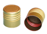 Bouchon coiffant vissant en aluminium pour tube TEC16 et TFP14 avec joint butyle gris