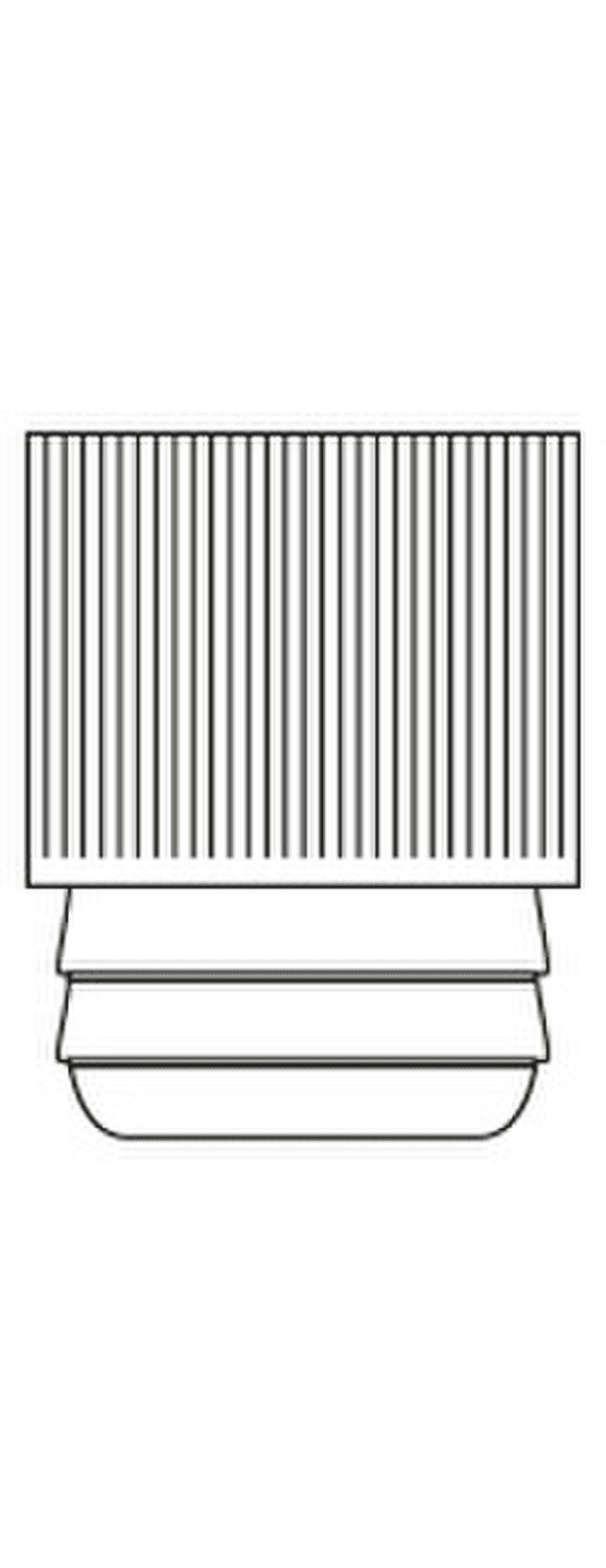 Bouchon rentrant forme haute en polyéthylène 9mm blanc