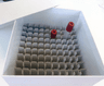 Cryoboîte en carton blanc pour 100 tubes à prélèvement de 7ml