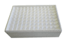 Portoir pour 8x12 tubes 5ml en polystyrène expansé 205x141xht58mm