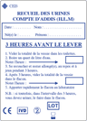 Flacon pour Compte d'Addis 500ml en PEHD naturel gradué cape blanche auto-jointante avec étiquette protocole recueil