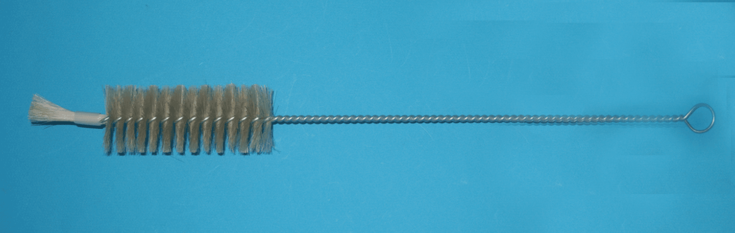 Goupillon en soie, poil 50x120mm, long. totale 500mm