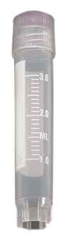 Cryovial® avec cape coiffante Lip Seal irradié