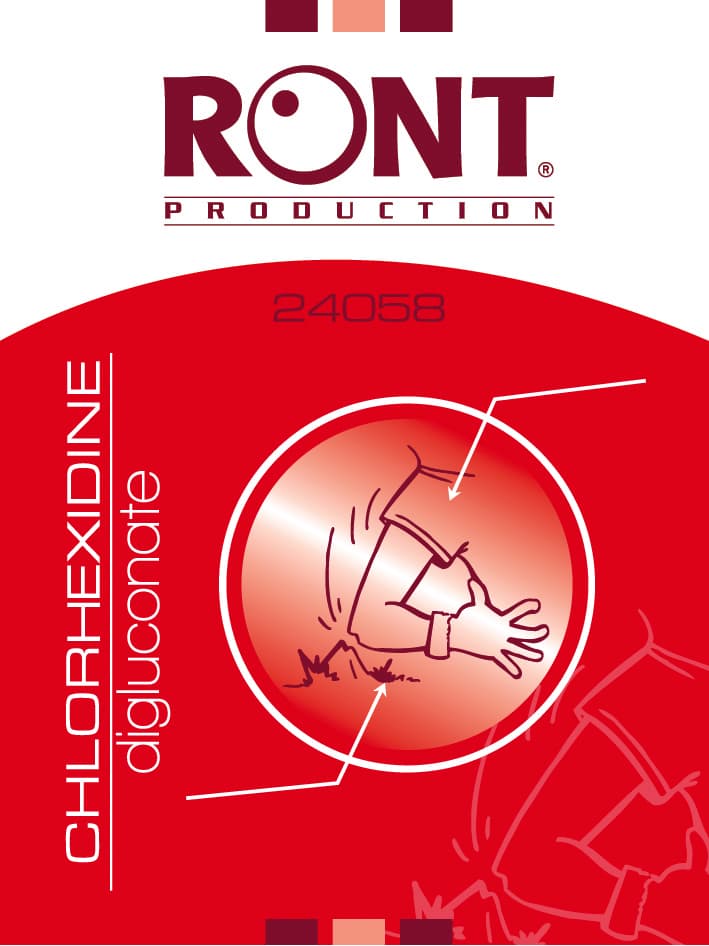 Lingette chlorhexidine de digluconate 0,2% en emballage individuel