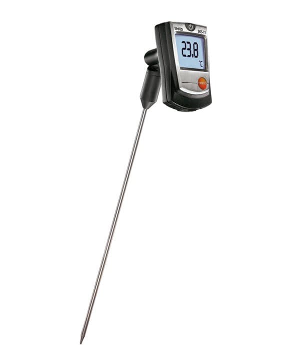 Thermomètre de pénétration avec clip de fixation -50°C/350 °C, Testo 905-T1