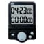Compteur de table - 2 décompteurs - Horloge - Double affichage, 24h, 2 canaux