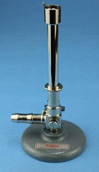 Bec Bunsen pour gaz butane/propane avec robinet et veilleuse Hecht 1391/2
