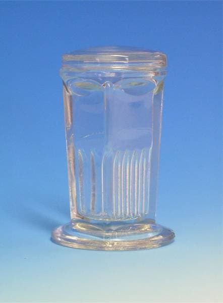 Tube de Coplin en verre avec couvercle pour 10 lames 76x26mm
