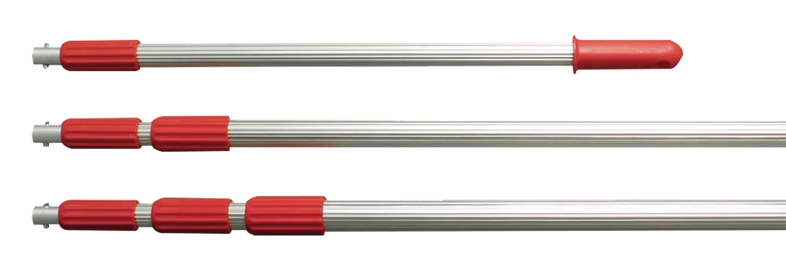 Tige télescopique en aluminium longueur 115-300cm en 3 sections