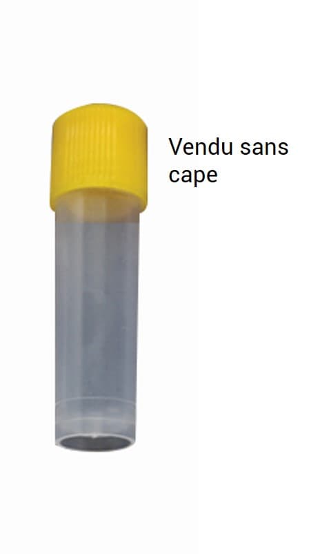 Tube pour sérologie à jupe 2ml à vis sans cape