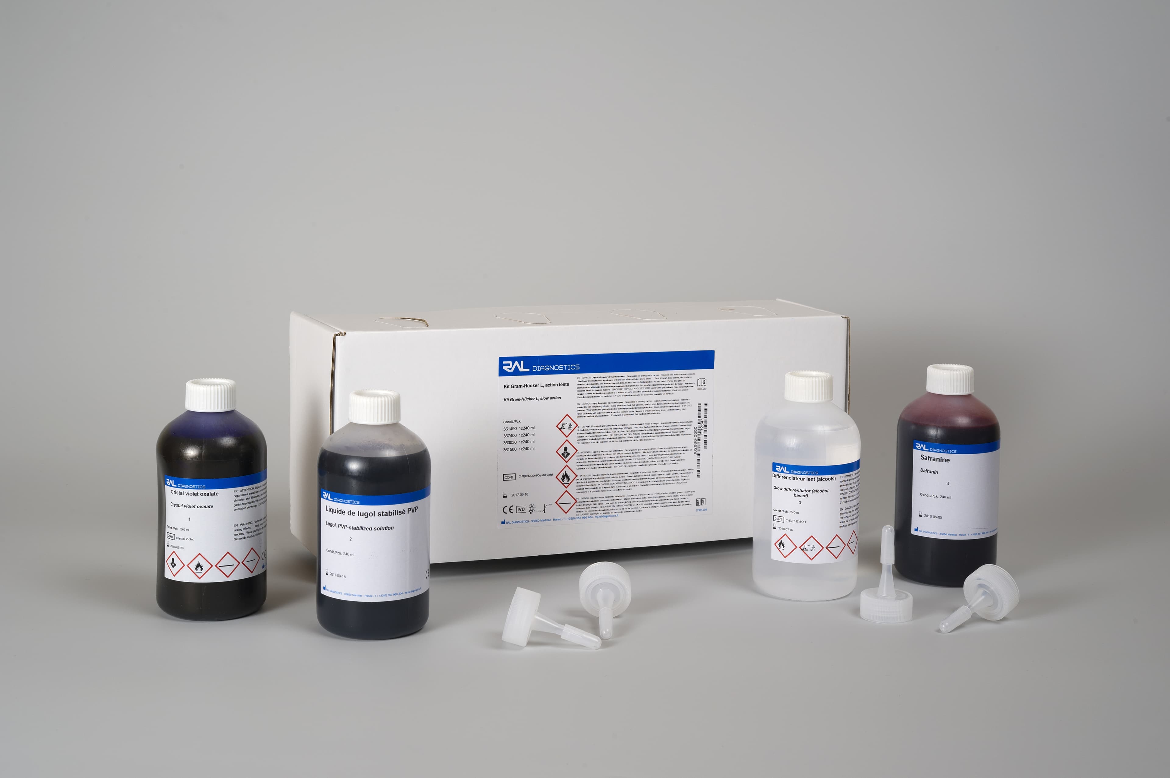 Kit Gram-Hücker L action lente RAL Diagnostics