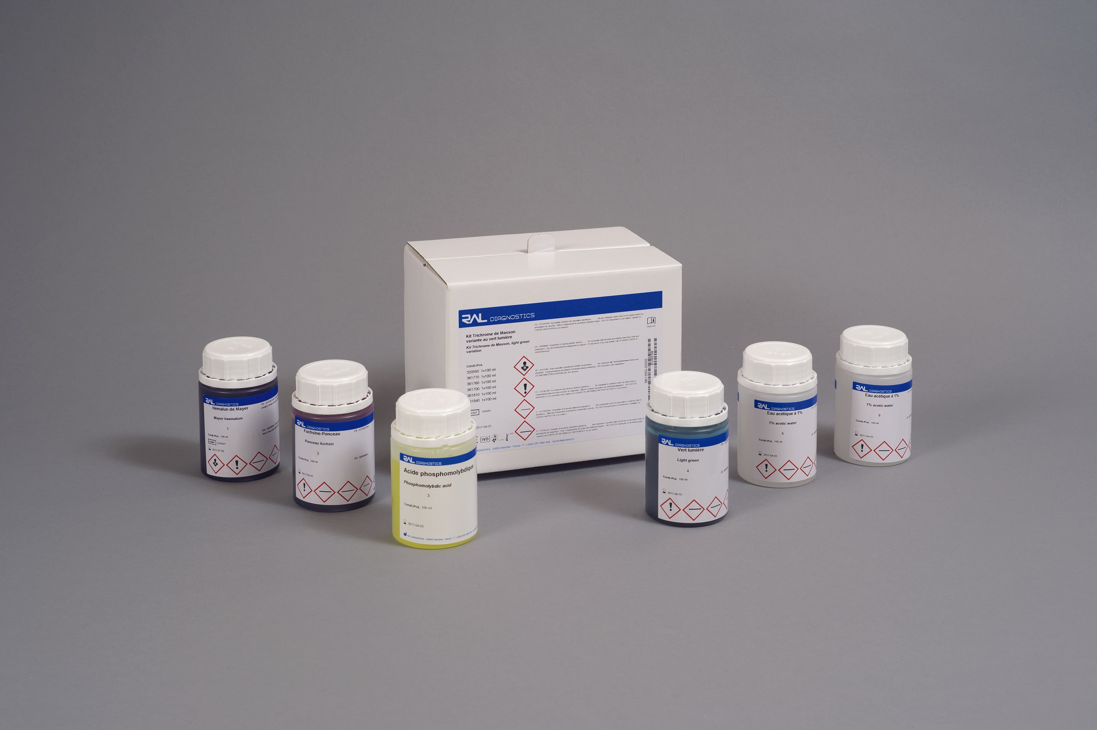Kit Trichrome de Masson variante au vert lumière RAL Diagnostics