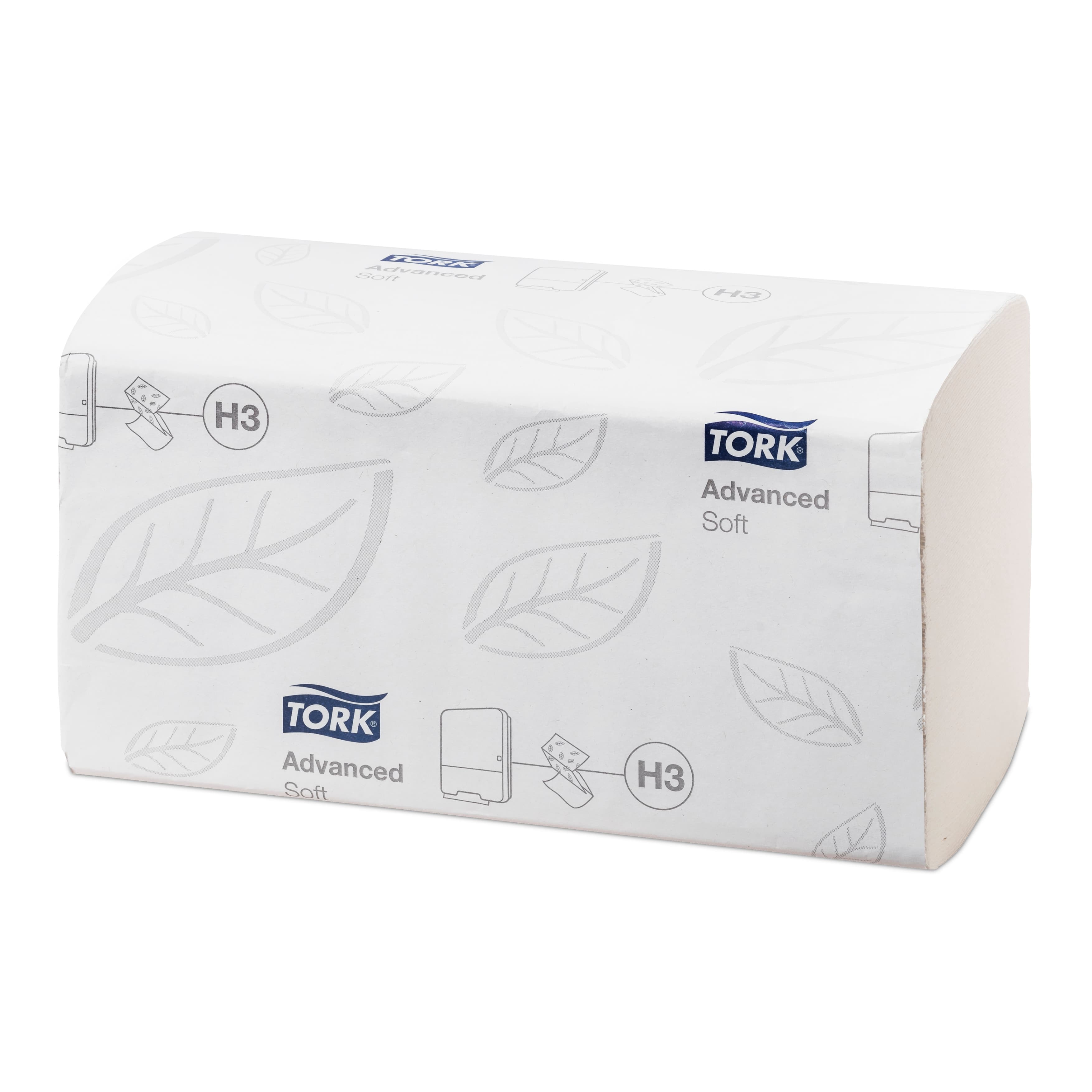 Essuie-mains Tork® 2 plis en paquet de 250 formats (système H3)