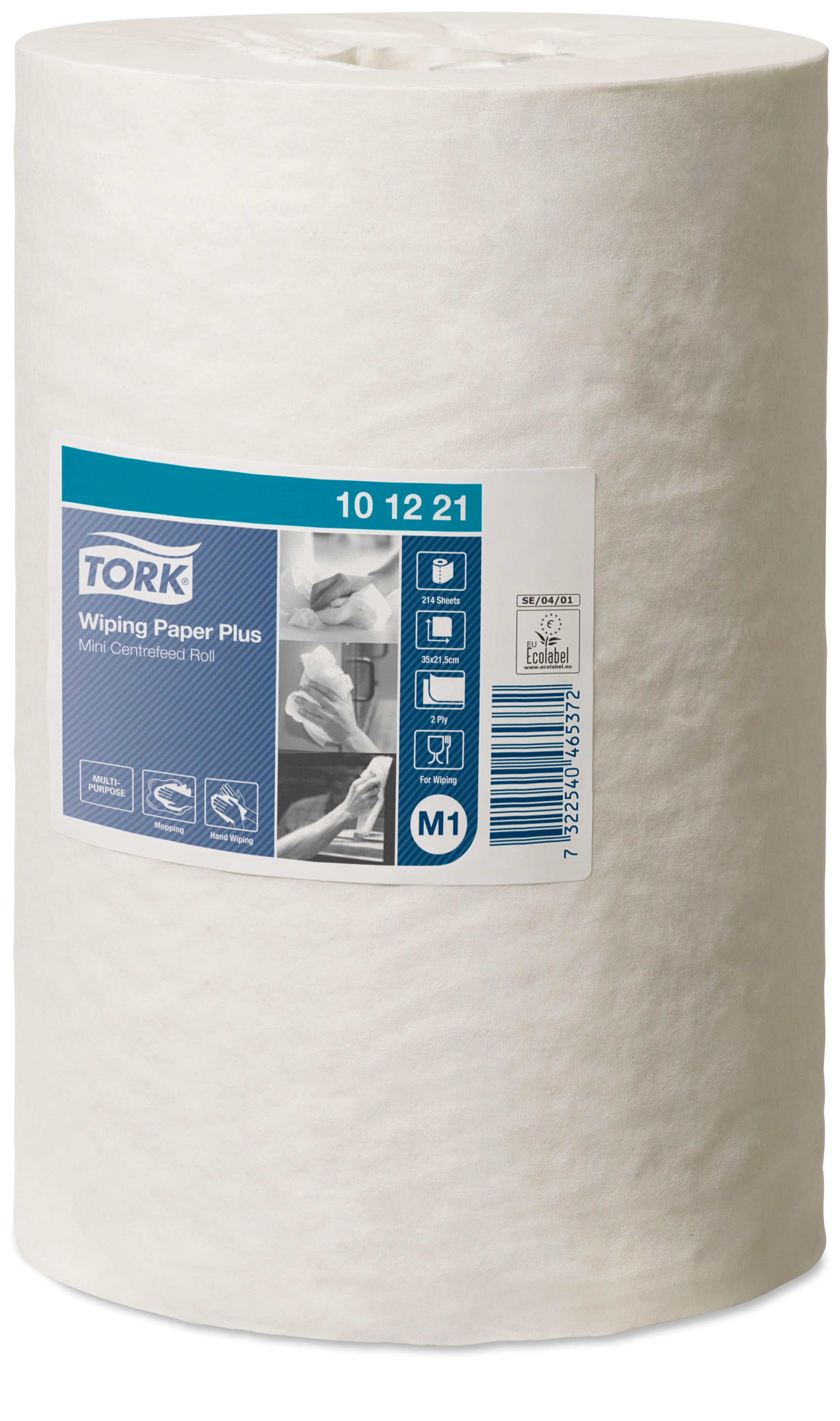 Essuie-mains Tork® 2 plis 214 formats en bobine à dévidage central (système M1)