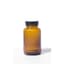 Flacon en verre sodocalcique ambré 60ml col large à vis avec cape en polypropylène