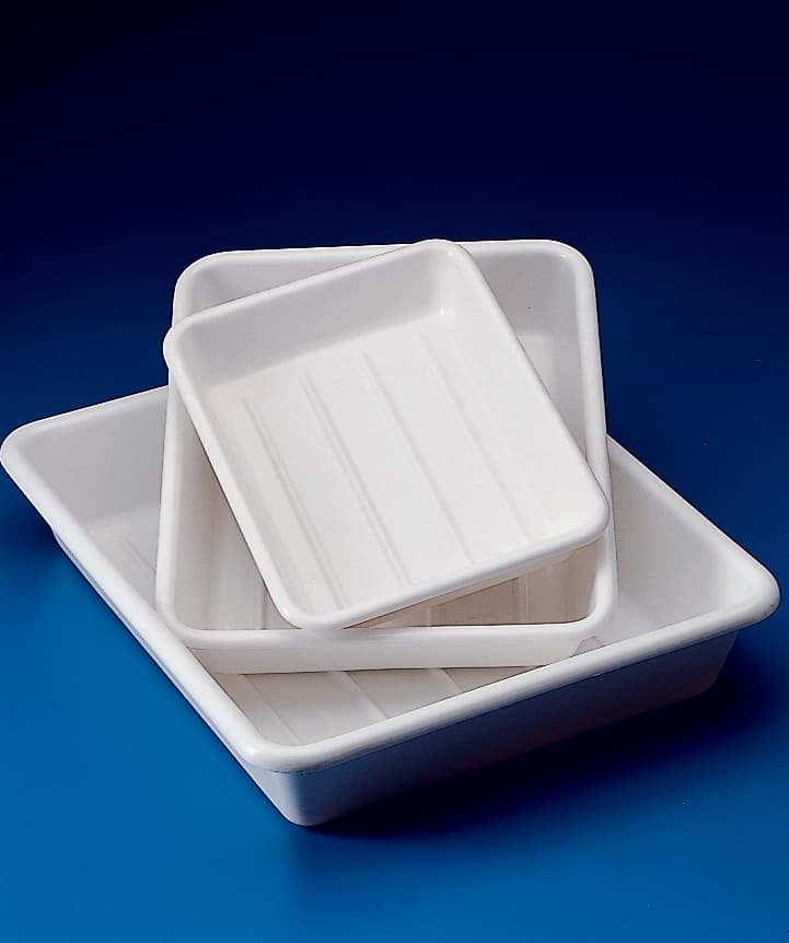 Bac en PVC blanc à rainures