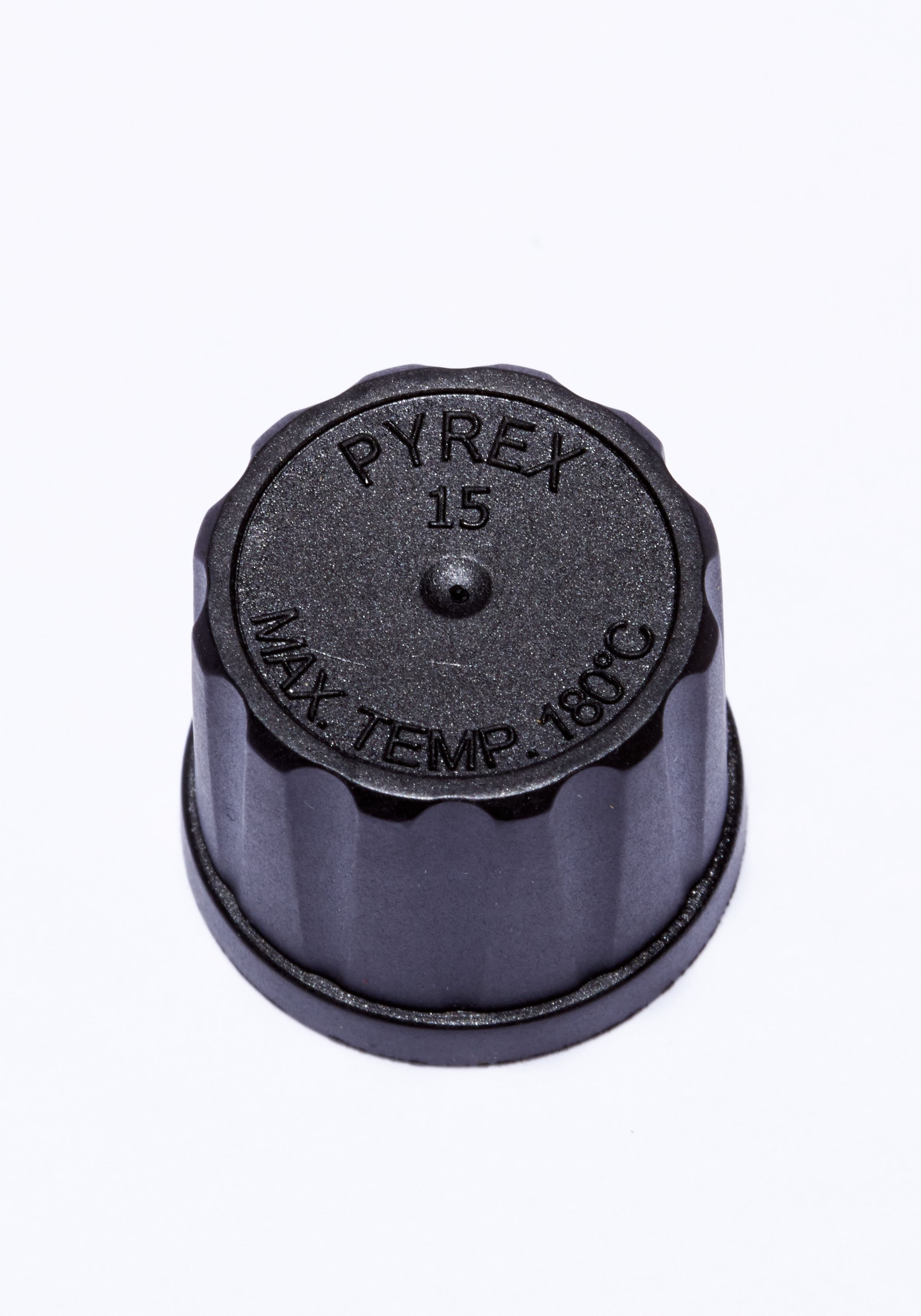 Bouchon à vis Pyrex® en phénoplaste noir avec joint