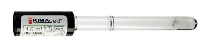 Tube sous-vide en PET Kimased 1,6ml/2ml citrate 3,8% pour lecteur VS stérile