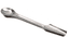 Spatule double cuillère large en acier inox