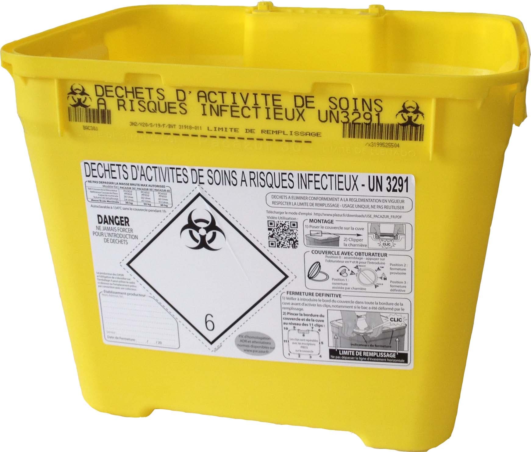 Fût plastique Pacazur® pour DASRI