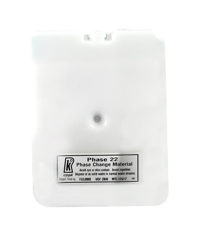 Accumulateur eutectique gel en plaque rigide
