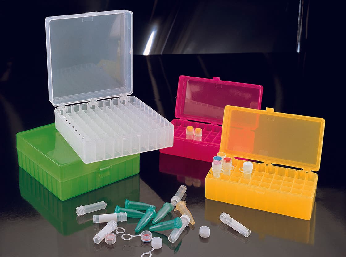 Cryoboîte en polypropylène pour cryotubes de 2ml