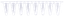 Barrette de 8 tubes Ahn avec barrettes de 8 capes plates