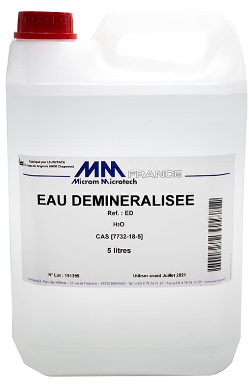 Eau déminéralisée, 5L