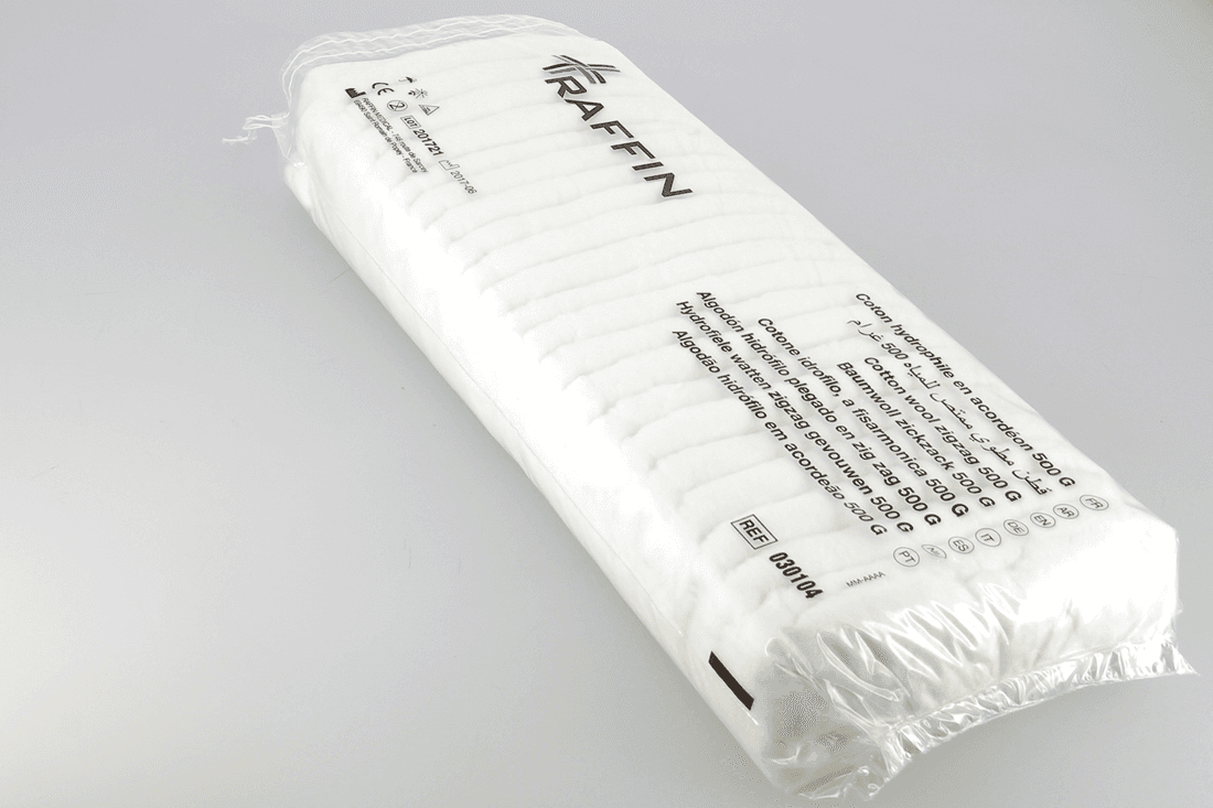 Coton hydrophile en accordéon 500g