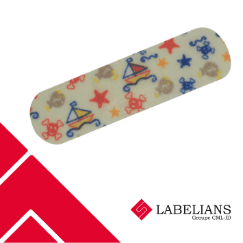 Pansement non-tissé 7,2x2cm motif pirate en vrac