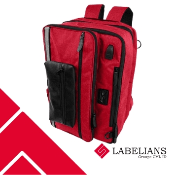 Sac à dos de prélèvement en tissu convertible, écoresponsable