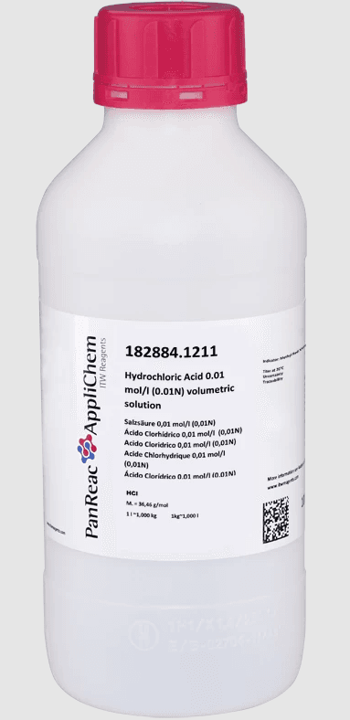 ACIDE CHLORHYDRIQUE 0,01 MOL/L (0,01) SOLUTION TITREE, 1L