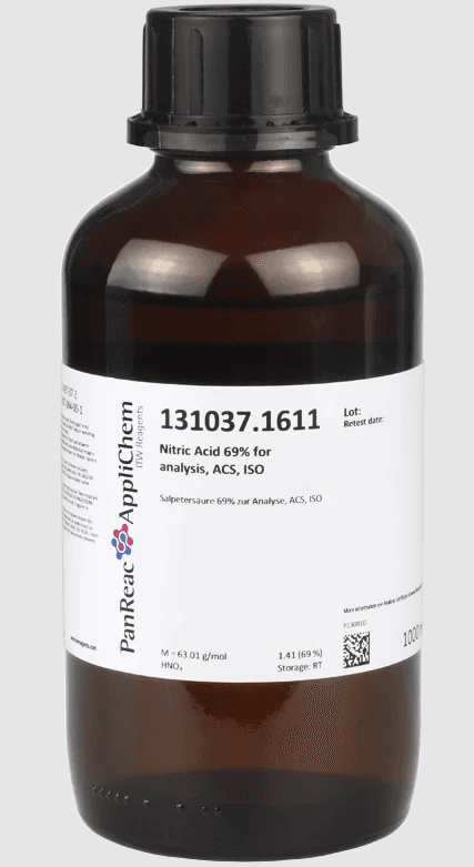 ACIDE NITRIQUE 69% PR ANALYSES (REAG. USP, PH, EUR), ACS, 1L