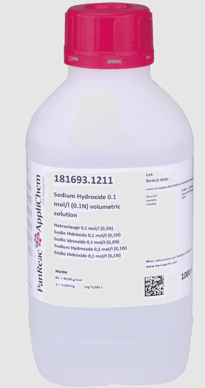 Sodium hydroxyde 0,1mol/L (0,1N) Panreac, 1L