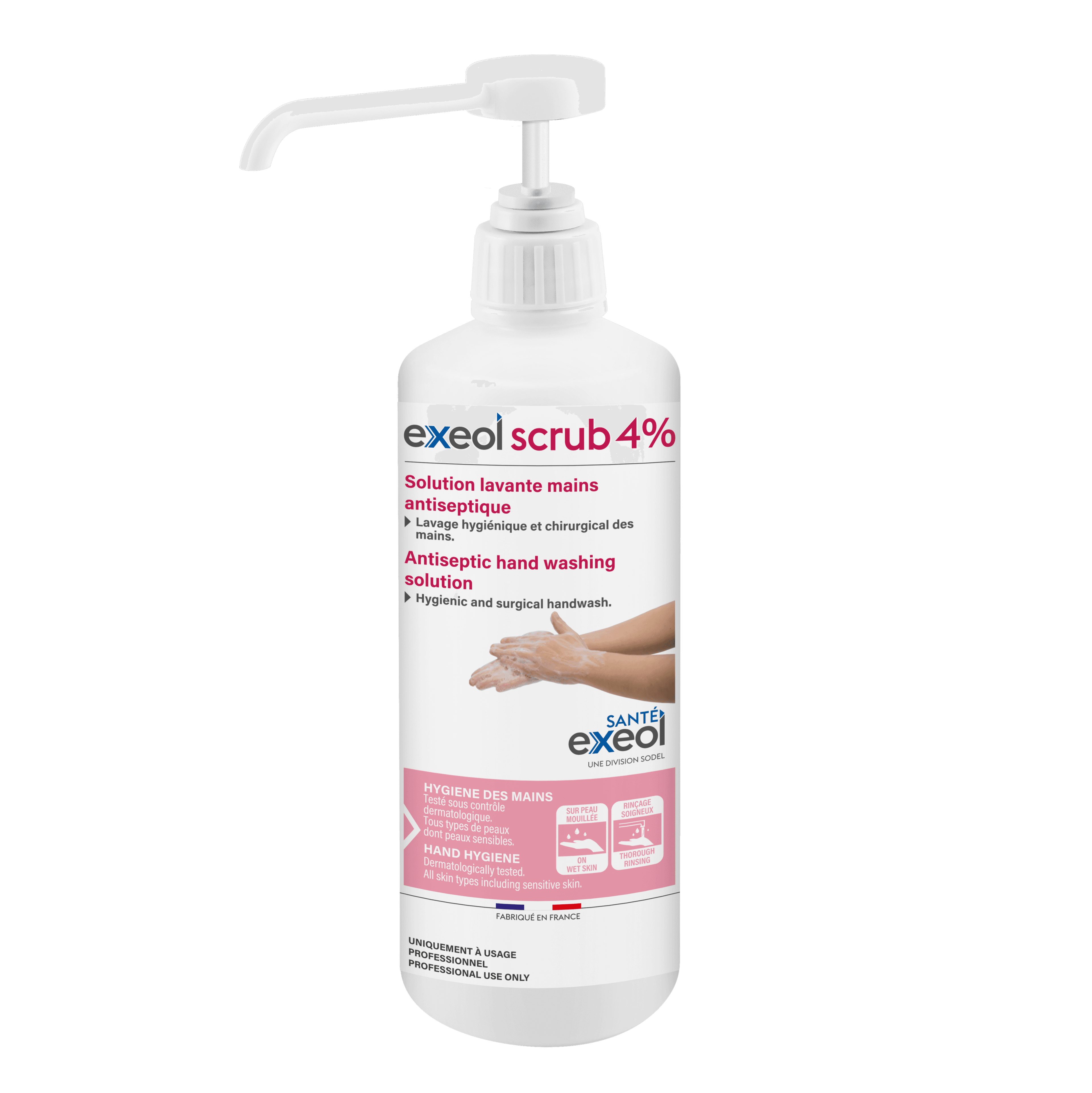 Solution lavante mains antiseptique Exeol Scrub