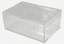 Boite transparente avec couvercle, intérieur 235 x 175 x 90mm, capacité 3,70L, 240 x 180 x 100mm (LxPxH)
