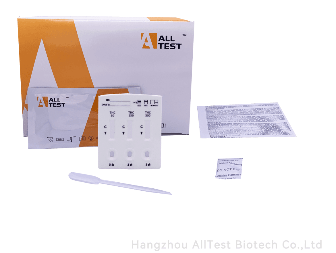 Test rapide pour la détection qualitative du THC dans l'urine multiseuil : 25/50/150