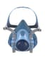 Demi-masque respiratoire en silicone pour adapter 2 filtres à baïonnette M (livré sans filtre)