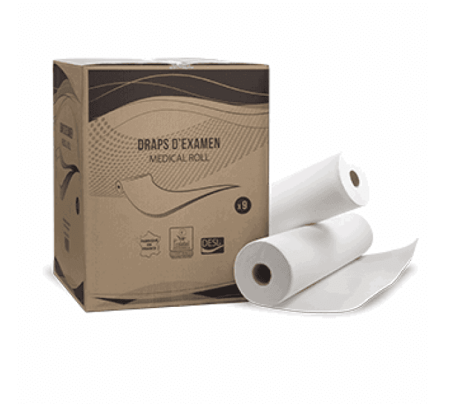 Drap d'examen en rouleau de 150 formats 34x50cm