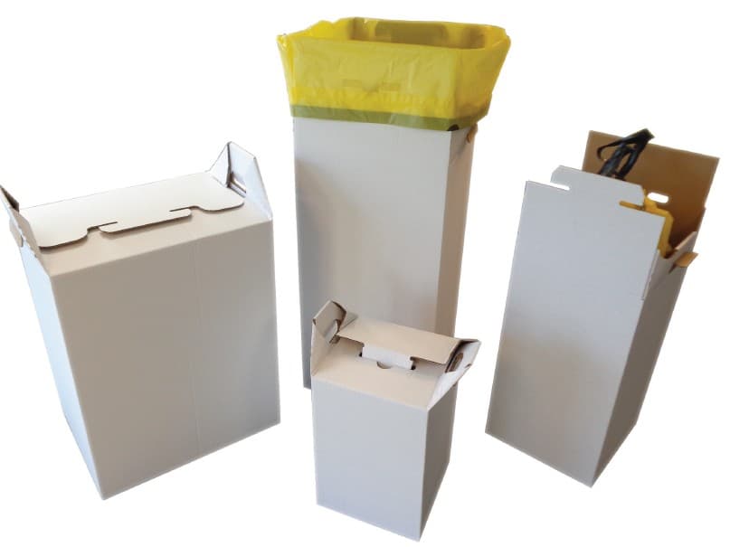 Emballage carton pour collecte de déchets non dangereux