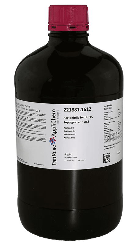 ACETRONITRILE HPLC SUPERGRADIENT (REAG. PH. EUR), ACS, 2,5L