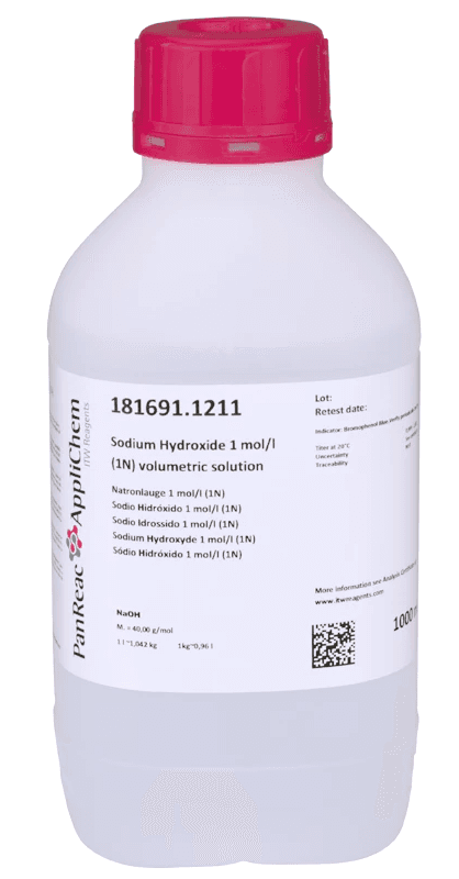 Sodium hydroxyde titrée 1mol/L (1N), Panreac, 1L